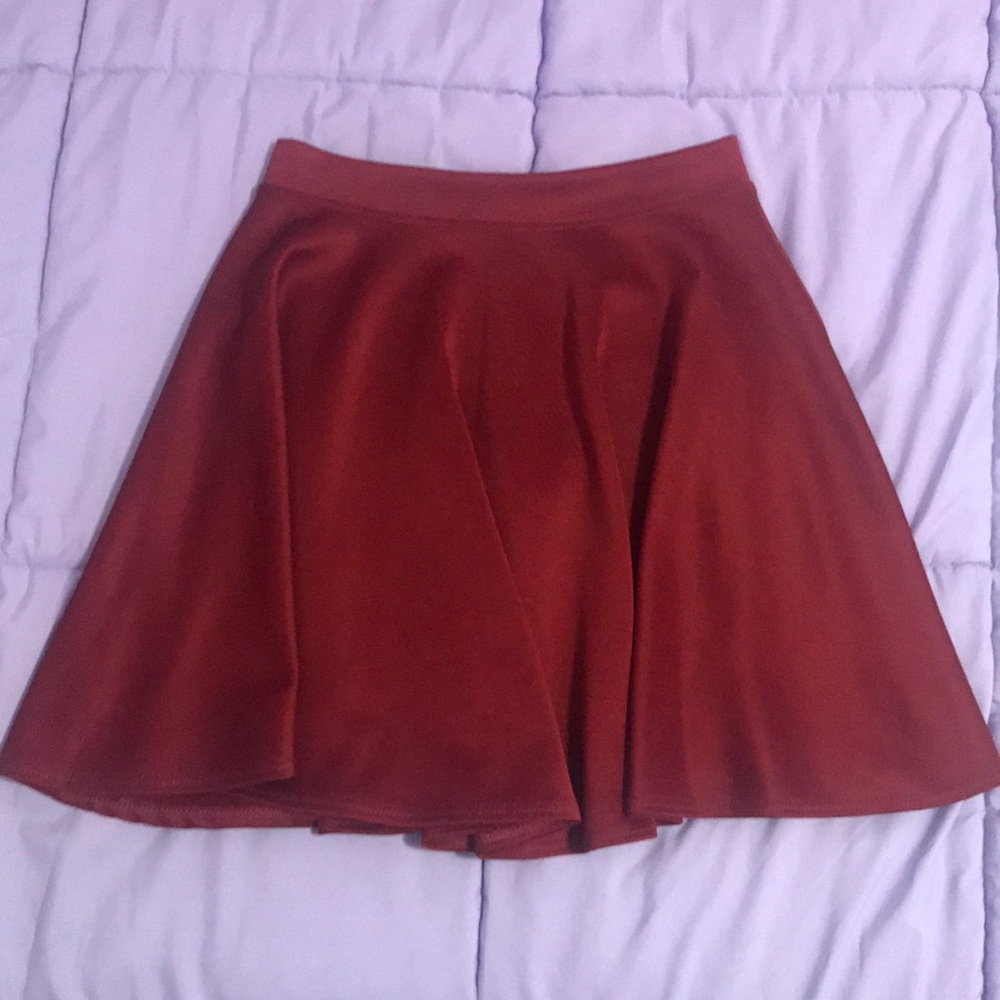 Red/maroon Skater Skirt